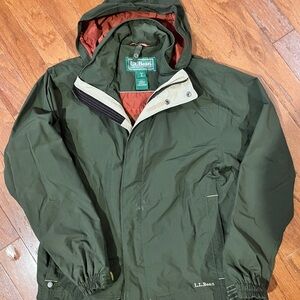 Men’s LL Bean Jacket Green Small